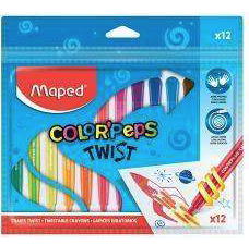 MAPED COLOR'PEPS - 12 TWISTABLE CRAYONS